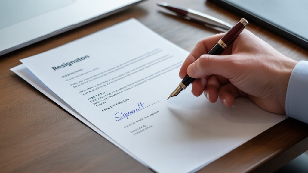 A professional guide on creating a resignation letter template UK style, offering practical tips and real examples for writing a clear and respectful job resignation.
