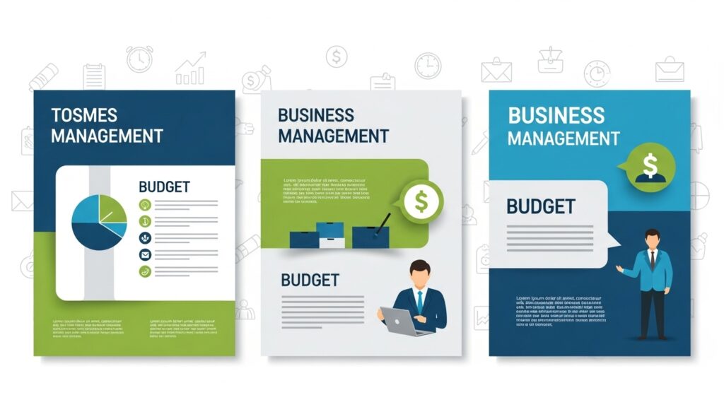 Business management budget presentation materials